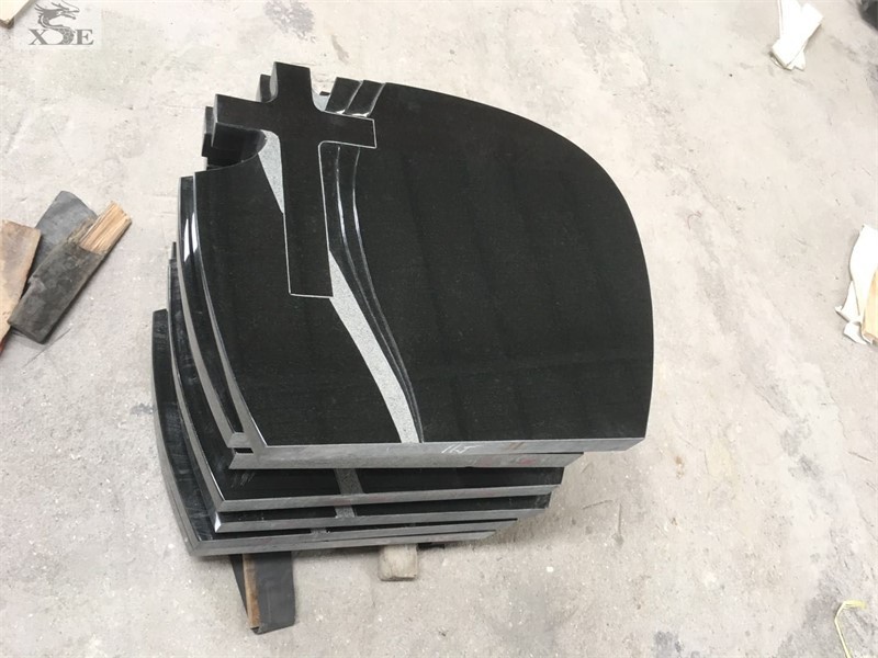 black granite headstones