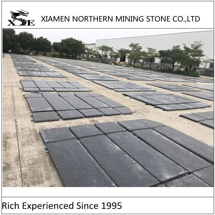 Angola Black Granite honed project