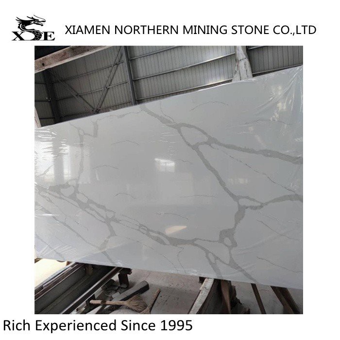 White Quartz Calacatta Slab price
