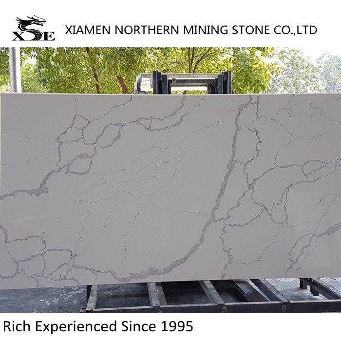 Polished White Calacatta Quartz