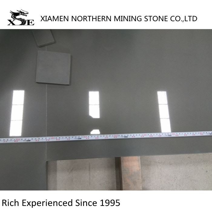 Polished Pure Grey Quartz Kitchen Top