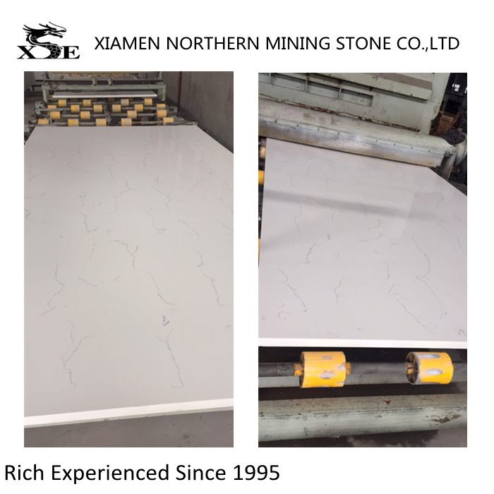 White Carrara Quartz Slab