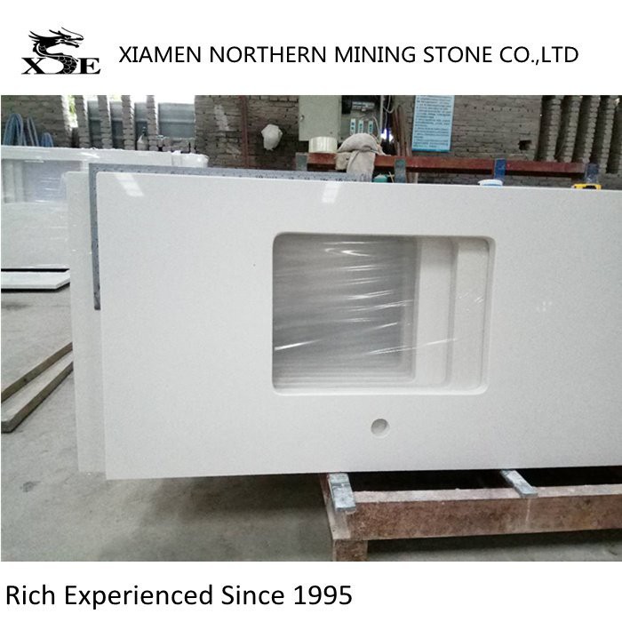 White Quartz Kitchen Countertops