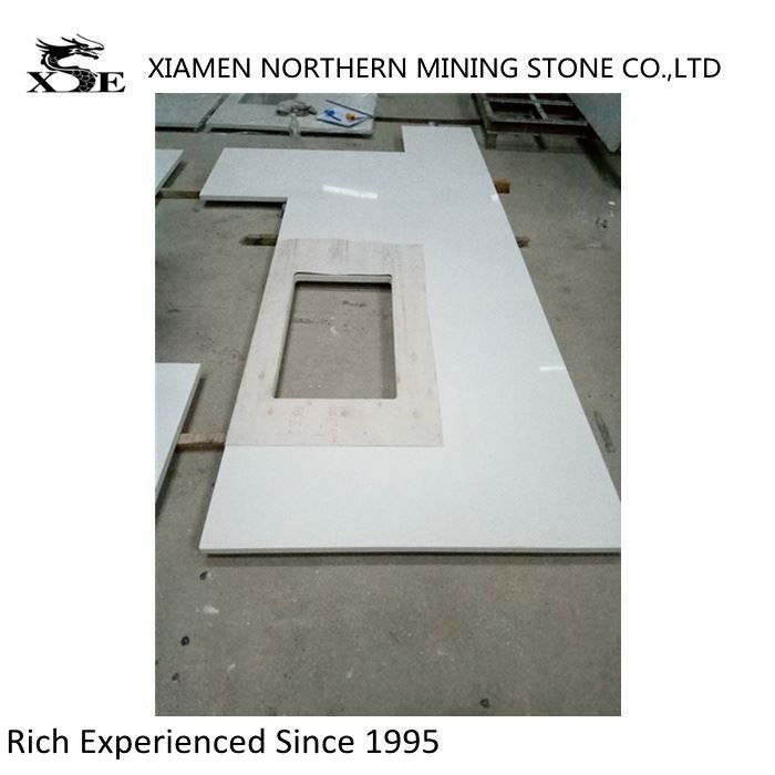 White Quartz Countertops Kitchen Sinks Template