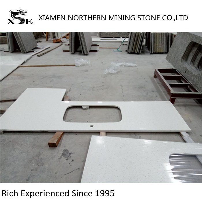 White Sparkle Quartz Countertop
