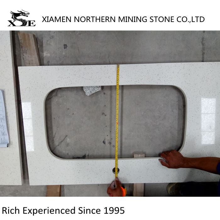 White Quartz Kitchen Undermount Sink