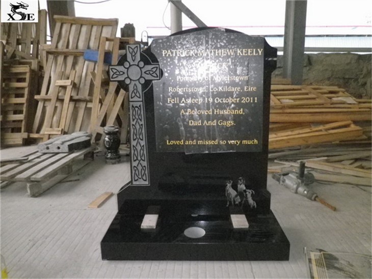 tombstones black granite supplier