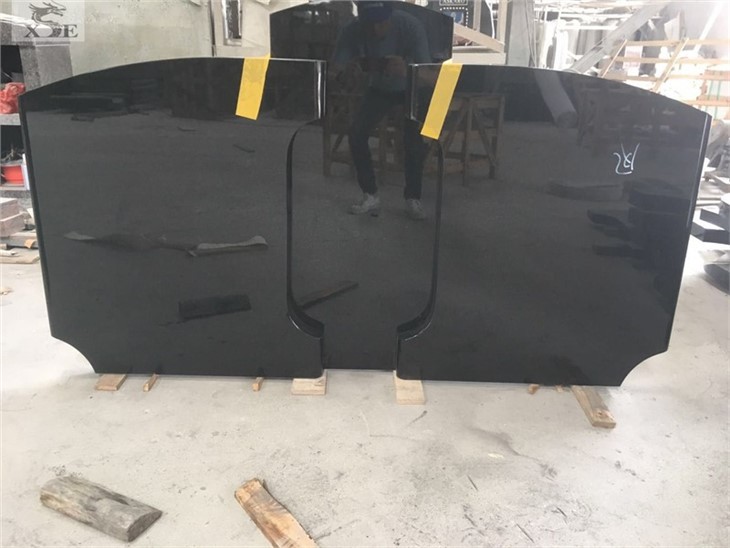 black granite grave markers