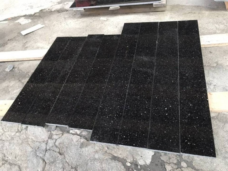 Black Galaxy Granite Skirting