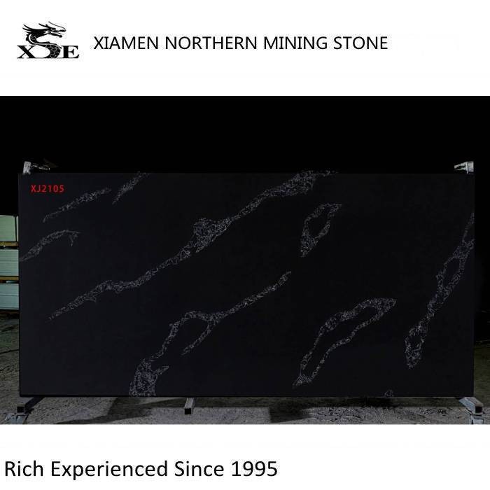 brazilian black quartz slabs supplier
