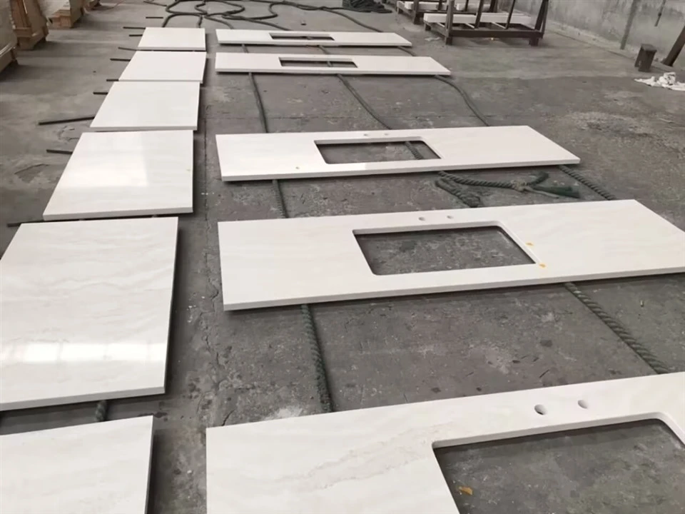 Carrara White Quartz Prefab Countertops Supplier