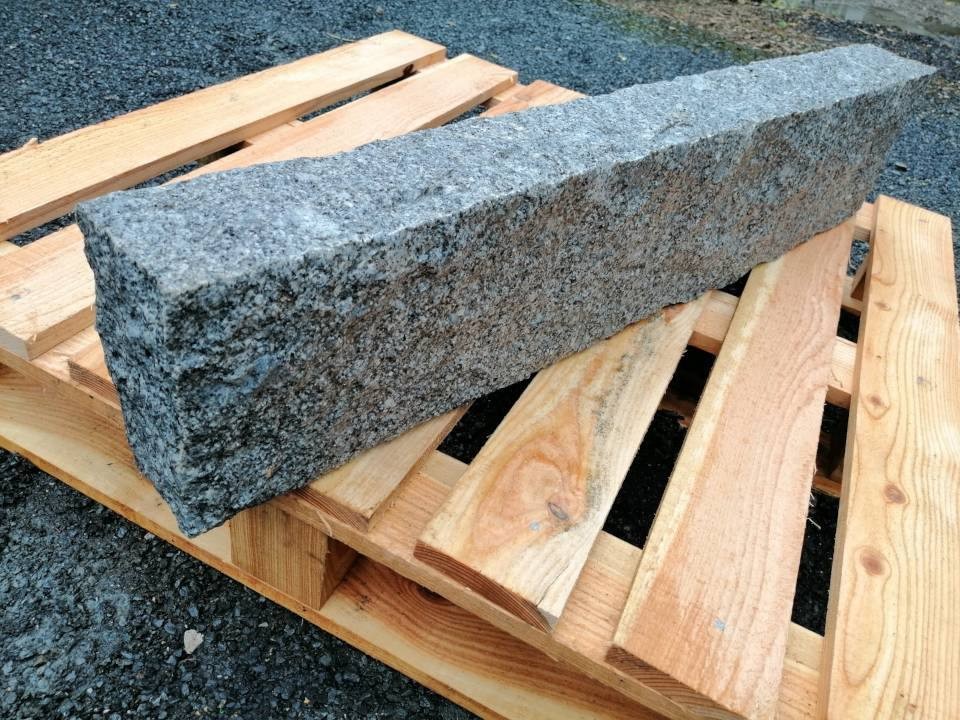 Cut granite kerb stones prepared for an infrastructure project Cut granite kerb stones prepared for an infrastructure project