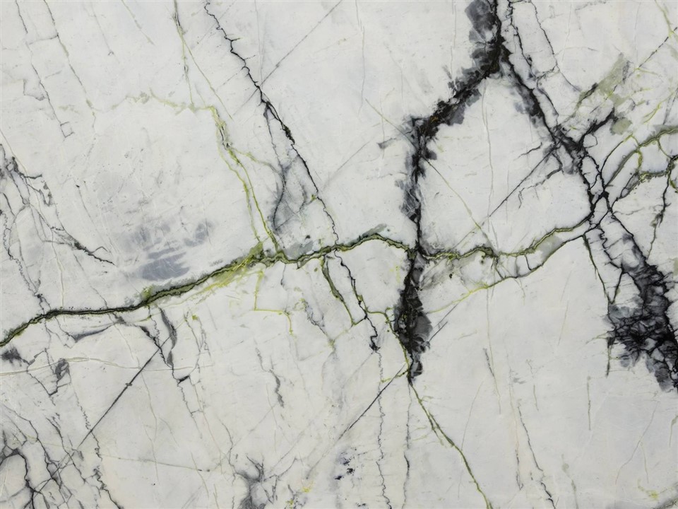 Green And White Marble Slab