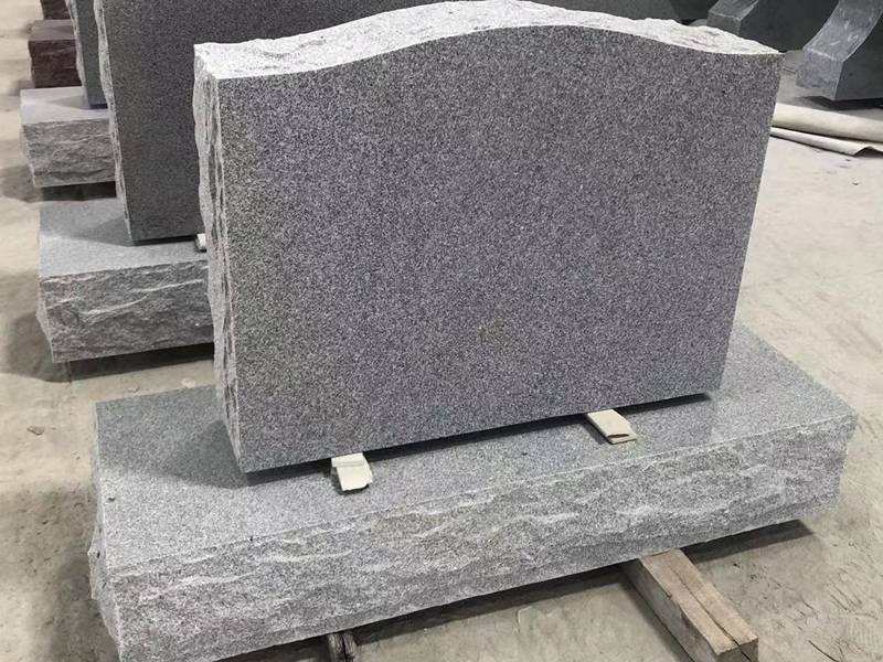 grey granite tombstones