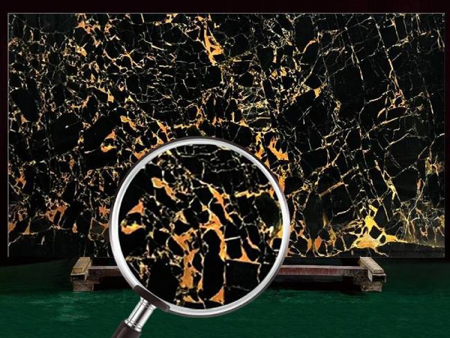 Decoration Black and Gold Marble Slabs Decoration Black and Gold Marble Slabs