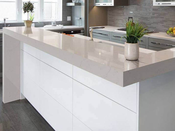 alabaster white slab quartz supplier