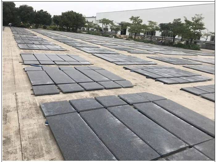 Angola Black Granite honed project