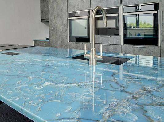 azure quartz slab supplier