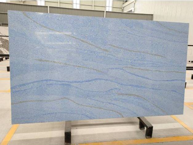 blue quartz slab