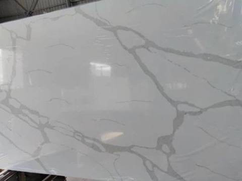 White Quartz Calacatta Slab price
