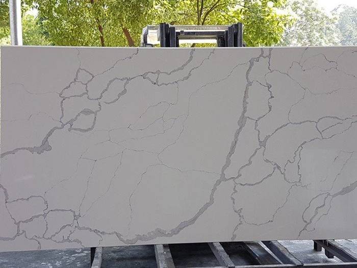 Polished White Calacatta Quartz