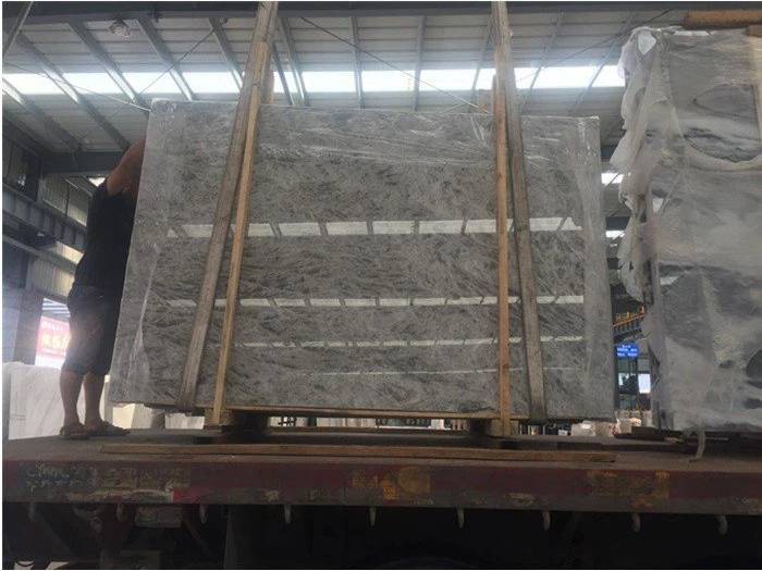 Snow Mountain Silver Fox Marble Slabs