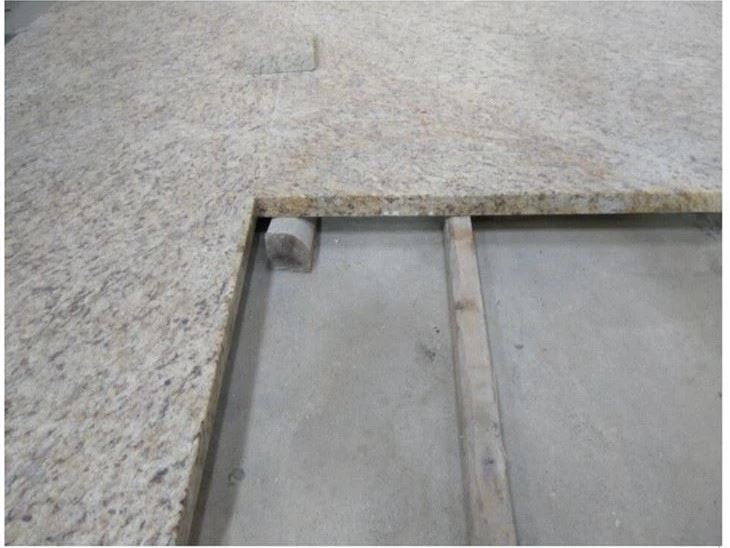 Giallo Ornamental Granite Top with cabinet
