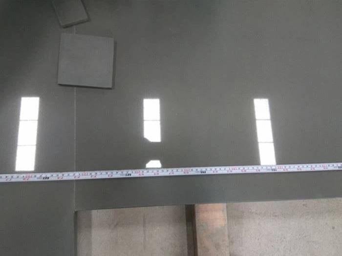 Polished Pure Grey Quartz Kitchen Top