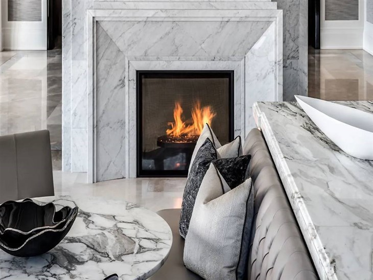 Marble Hearth Slab