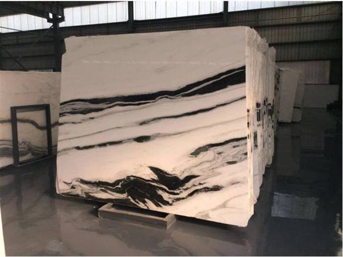Panda White Marble slabs