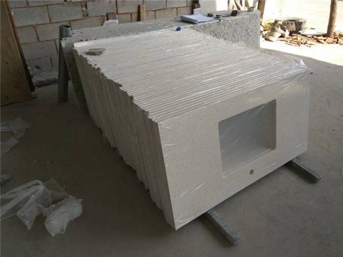 Solid White Quartz Vanity Top