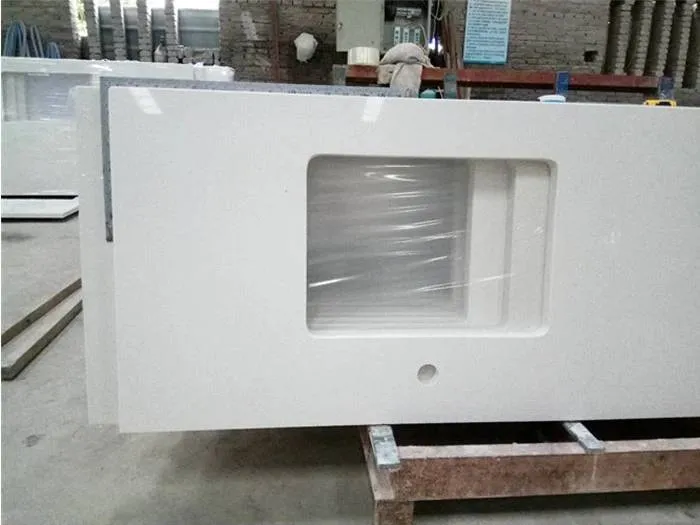 White Quartz Kitchen Countertops