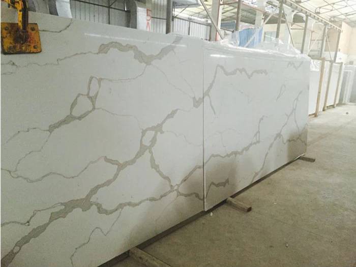 White Calacatta Quartz Slabs