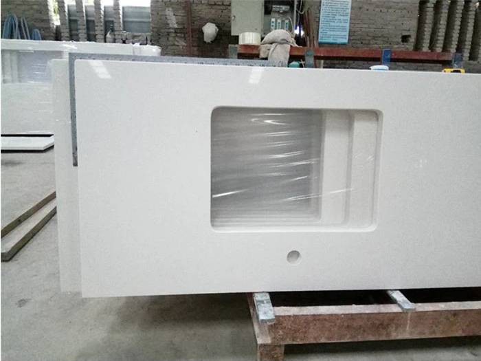 White Quartz Kitchen Countertops