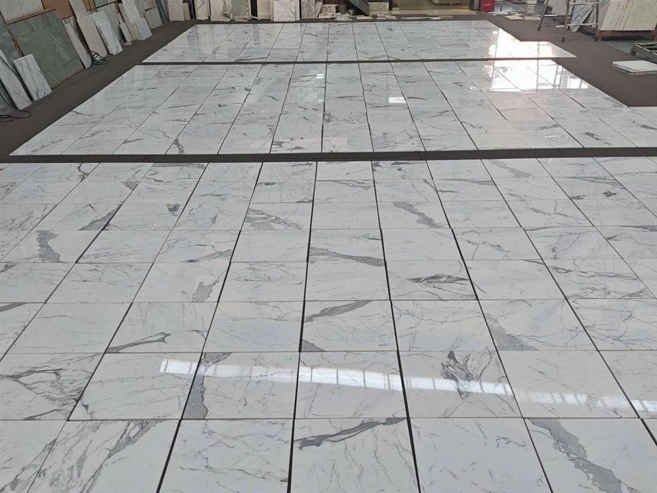 Polished Statuario White Marble Slabs Supplier