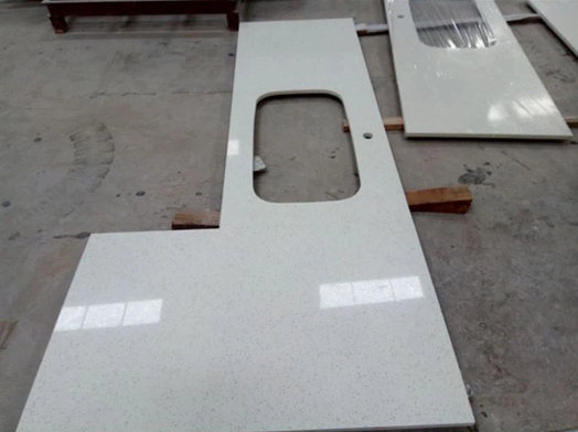 White Sparkle Quartz Countertop White Sparkle Quartz Countertop