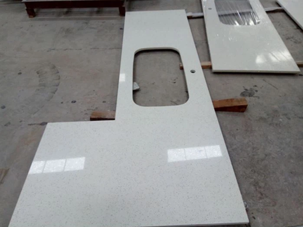 White Sparkle Quartz Countertop White Sparkle Quartz Countertop