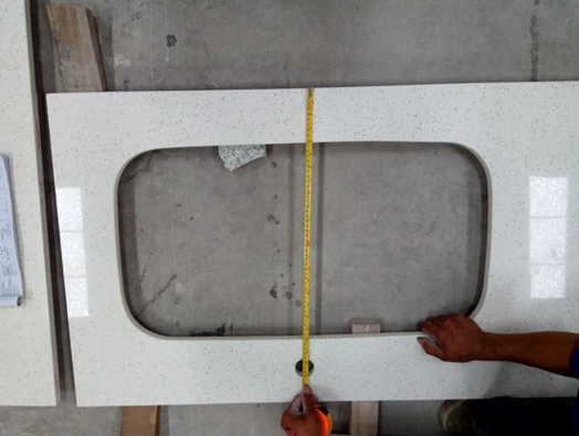 White Sparkle Quartz Kitchen Worktop Supplier