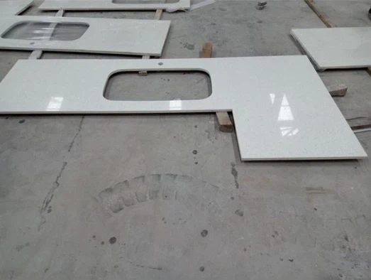 White Sparkle Quartz Kitchen Worktop Factory White Sparkle Quartz Kitchen Worktop Factory