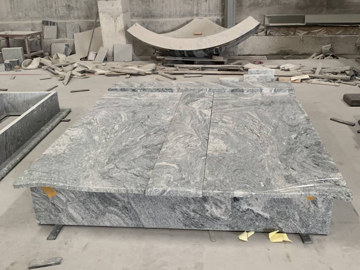 Viscount White granite monument set inspection Viscount White granite monument set inspection
