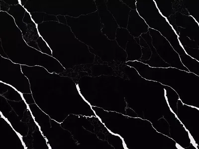 Black And White Quartz Slab