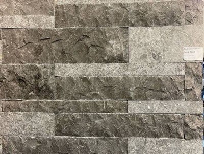 Blue Limestone Wall