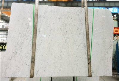 Carrara White Polished Slab