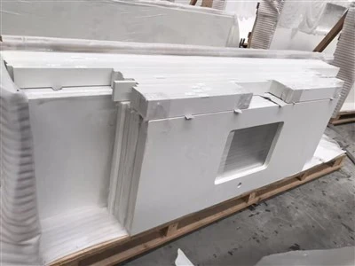Carrara White Quartz Prefab Countertops