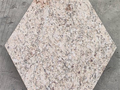 Flamed New Venetian Gold Hexagon Pavers