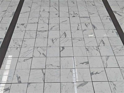 Polished Statuario White Marble Slabs