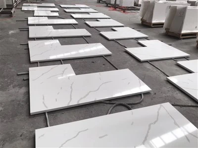 Prefab L-Shaped Quartz Countertops
