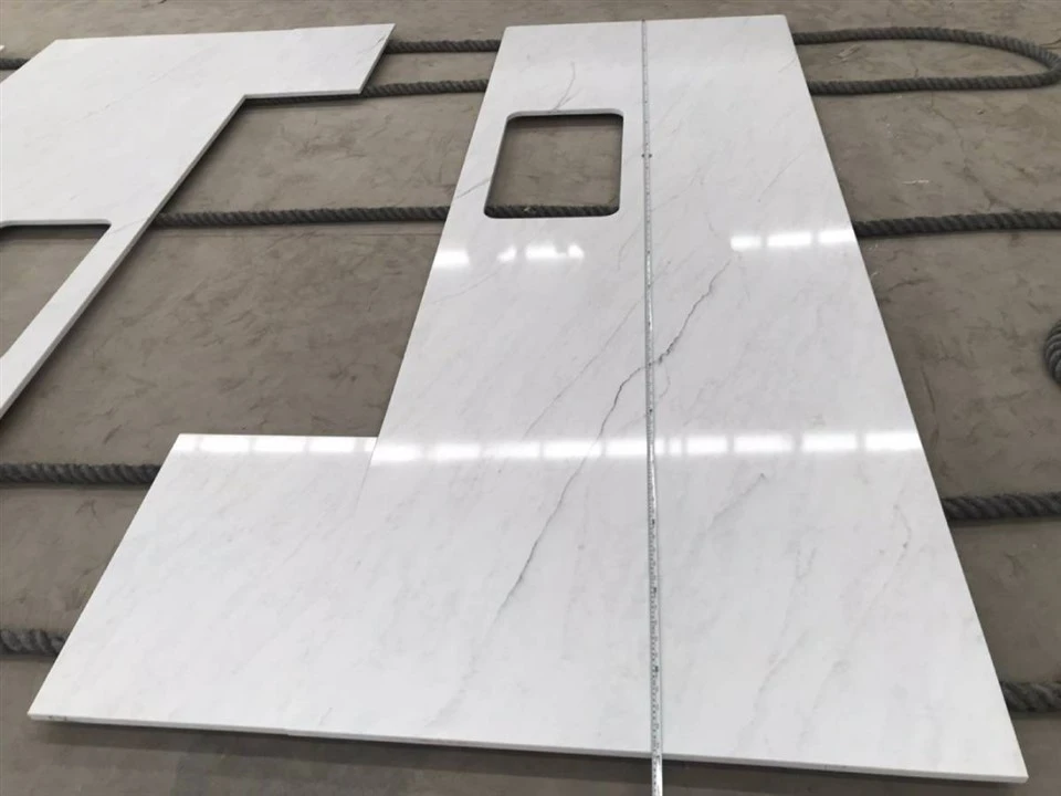 Statuario White Quartz Prefab Countertops Supplier