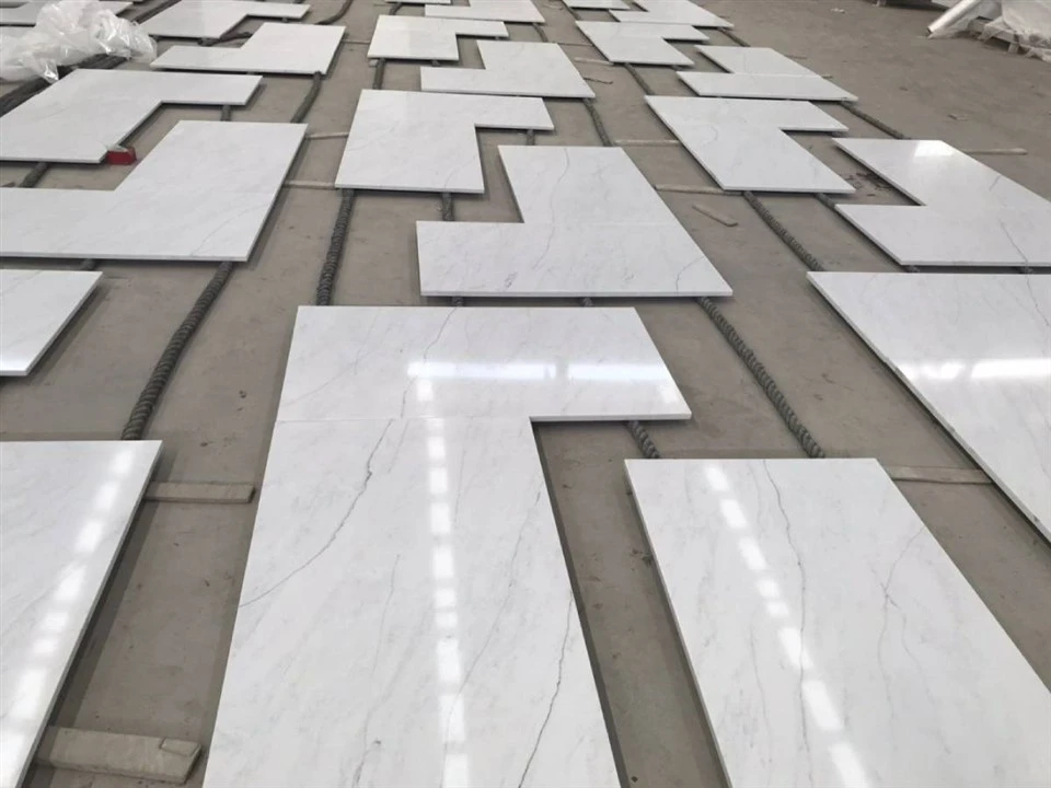 Statuario White Quartz Prefab Countertops